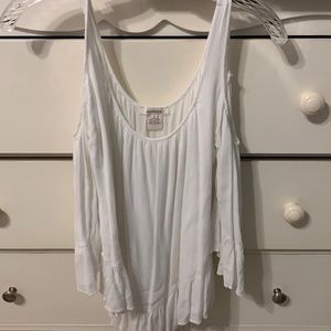 White Sundance Off-the-shoulder Top